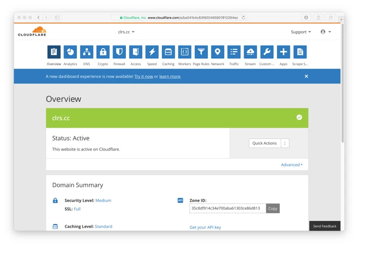 Our app dashboard in 2017
