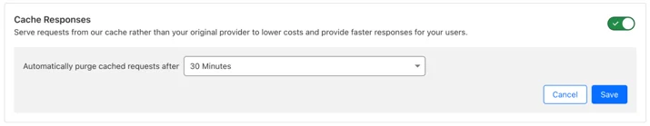 Set up rules for caching requests