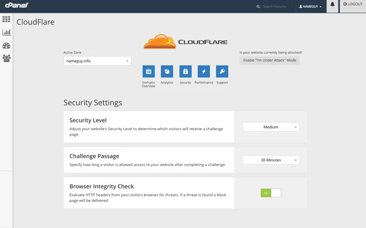 Stronger protection and more control over security settings with CloudFlare’s new cPanel plugin Embedded Image - xHxWNg