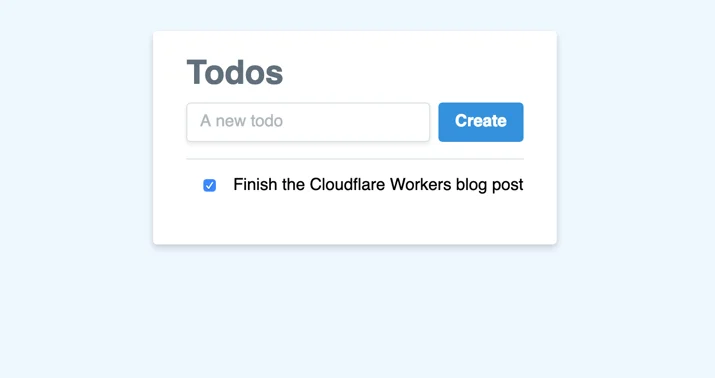 Building a To-Do List with Workers and KV Embedded Image - 08u46N
