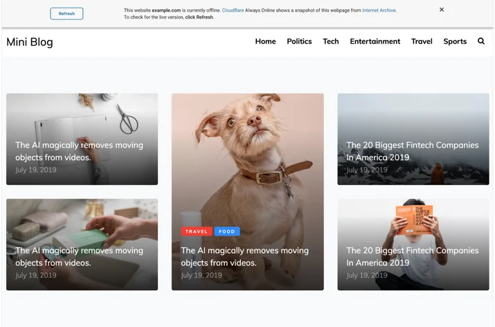 Cloudflare’s Always Online and the Internet Archive Team Up to Fight Origin Errors Embedded Image - K0W3v0