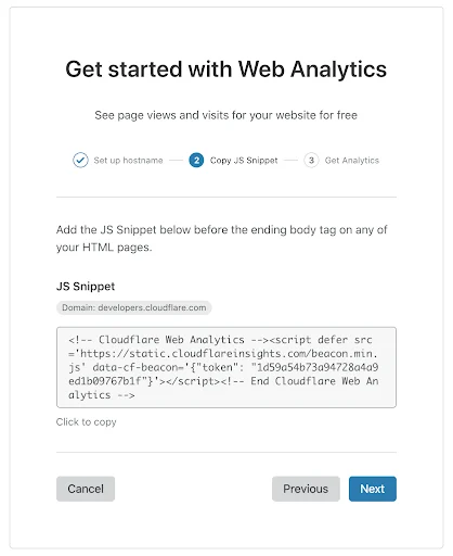 Cloudflare’s privacy-first Web Analytics is now available for everyone Embedded Image - ts2BCf