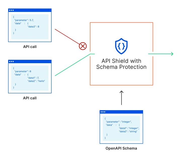 Schema Validation evaluates each request against an API Schema logging or blocking requests that do not comply with it.